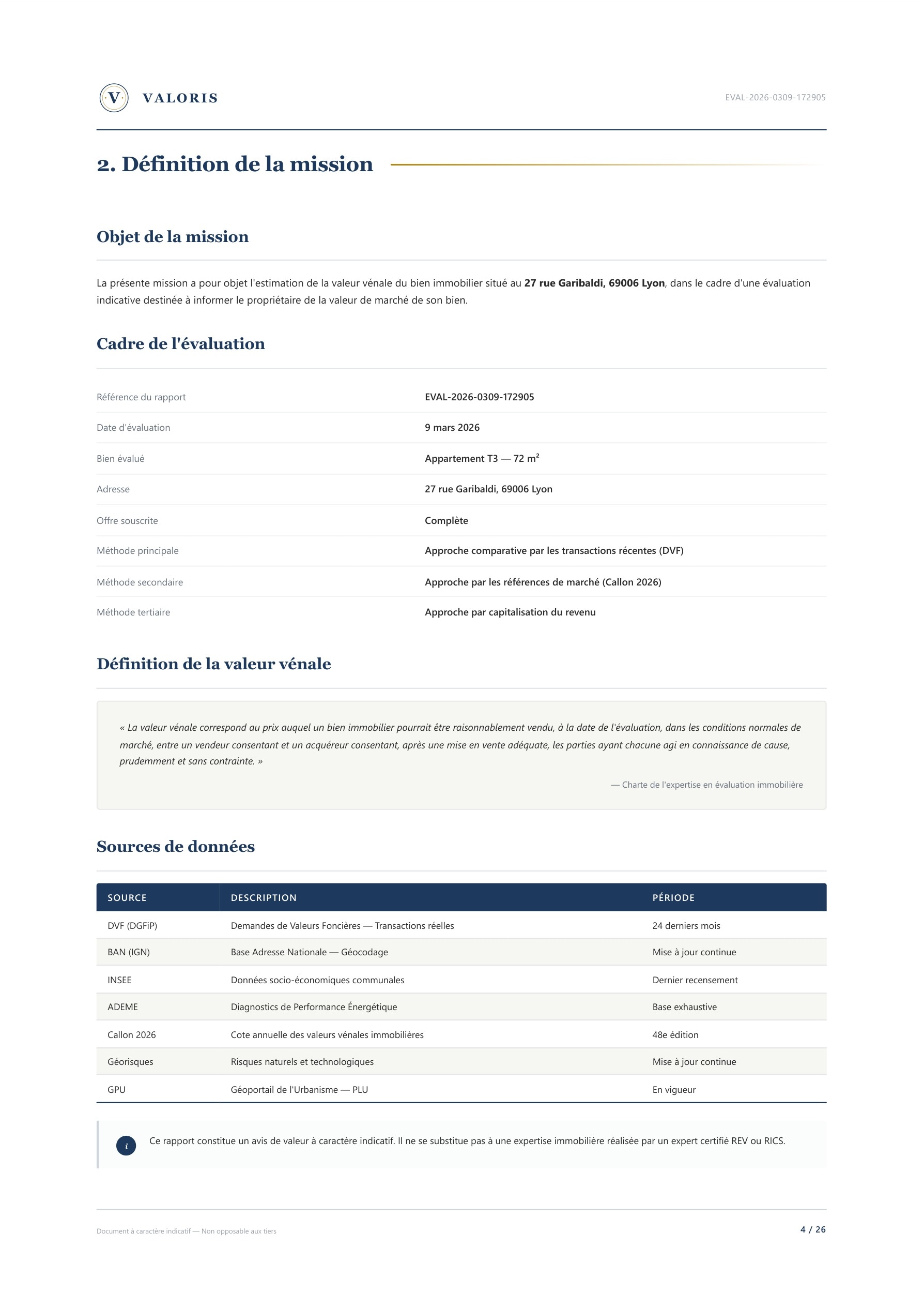 Page 4 — Définition de la mission