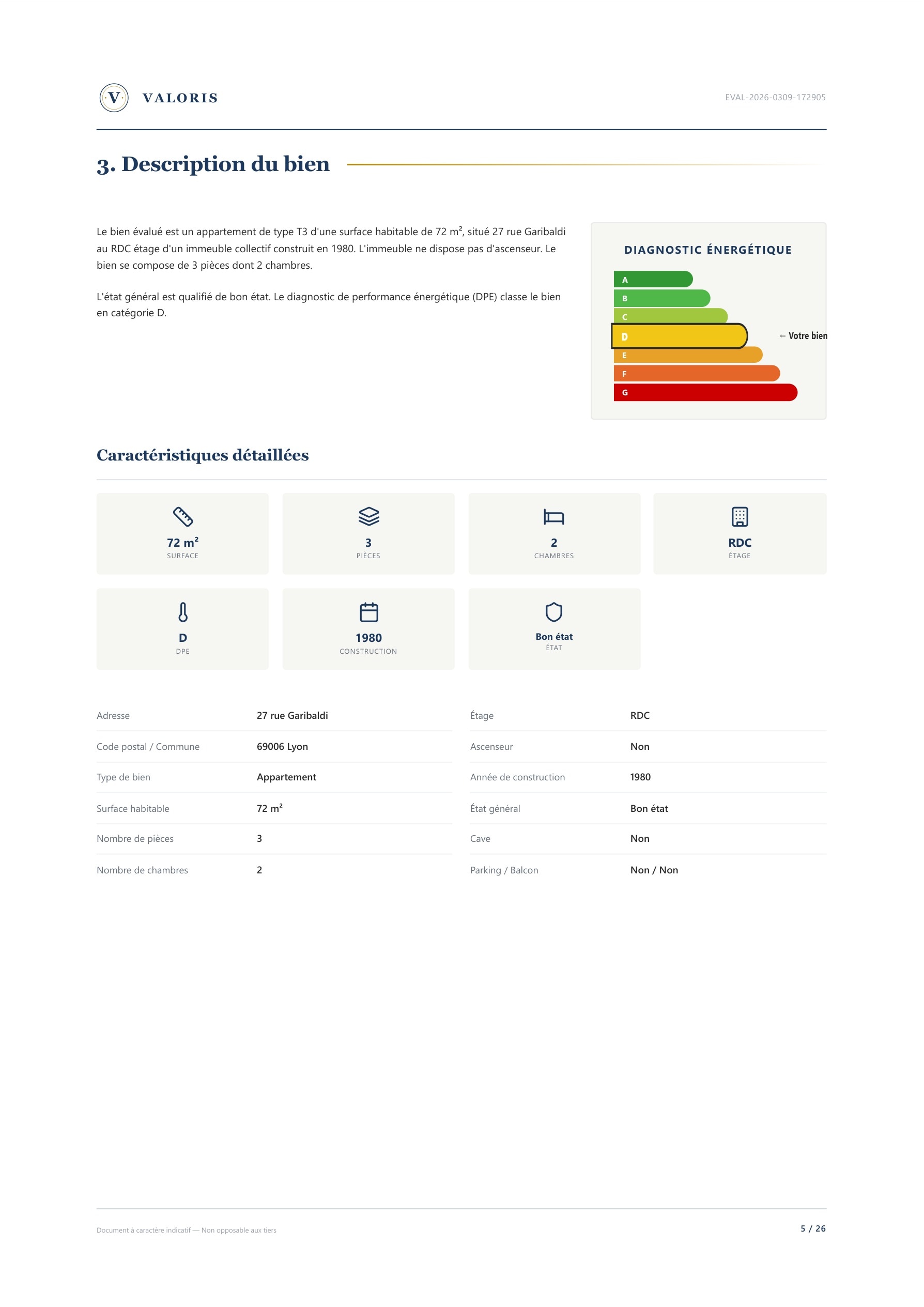 Page 5 — Description du bien