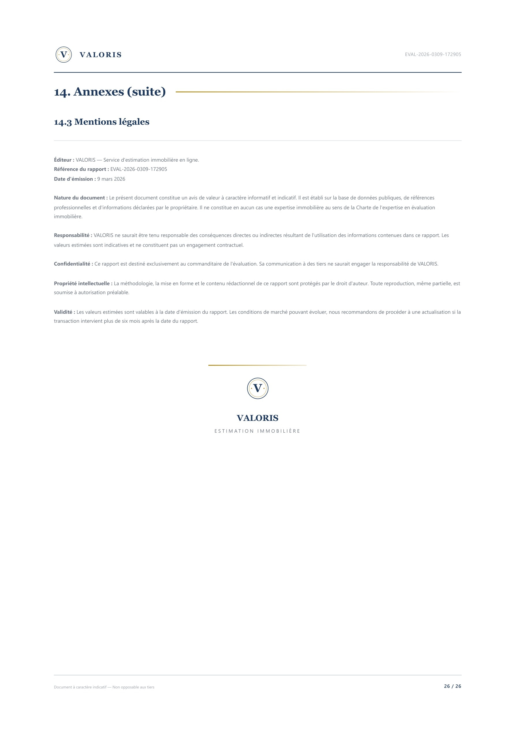 Page 27 — Annexes — Mentions légales