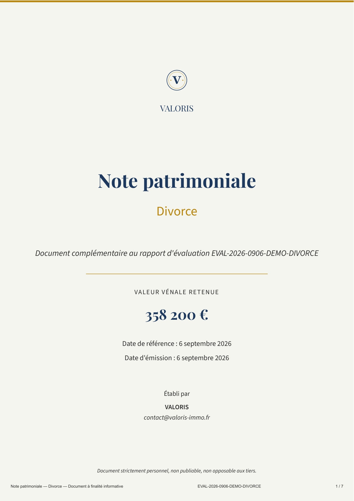 Page 1 — Page de garde
