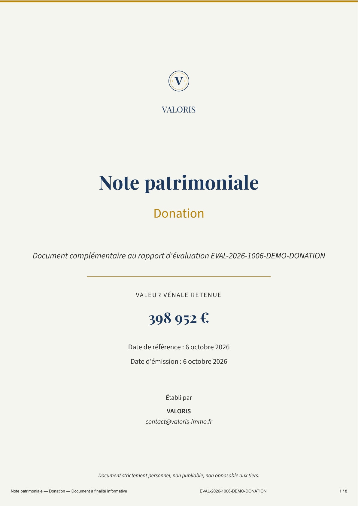 Page 1 — Page de garde