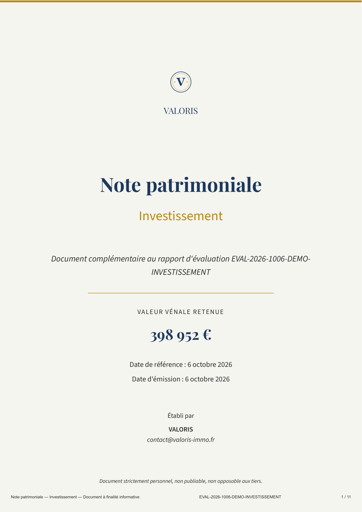 Page 1 — Page de garde