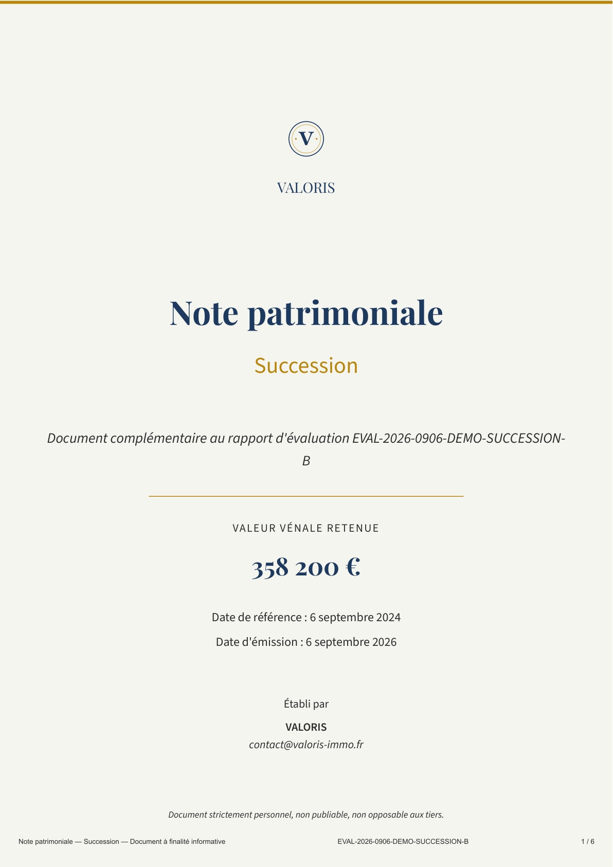 Page 1 — Page de garde